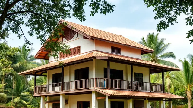 Rumah Dua Lantai di Desa