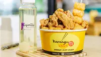 Penggemar makanan Jepang chicken karaage harus mencoba 12 pilihan saus khas dari Karaage Oishi yang bisa diambil sepuasnya