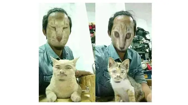 6 Editan Face Swap Manusia dengan Hewan Ini Hasilnya Bikin Merinding, Absurd Banget