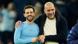 Hasil ini membuat City bisa bernapas lega karena bisa finis di peringkat ke-22 dan lolos ke babak playoff besar Liga Champions. (AP Photo/Dave Thompson)