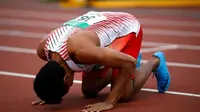 Rebut medali emas di kejuaraan dunia, kondisi rumah Lalu Muhammad Zohri menarik perhatian masyarakat Indonesia. (Twitter IAAF)
