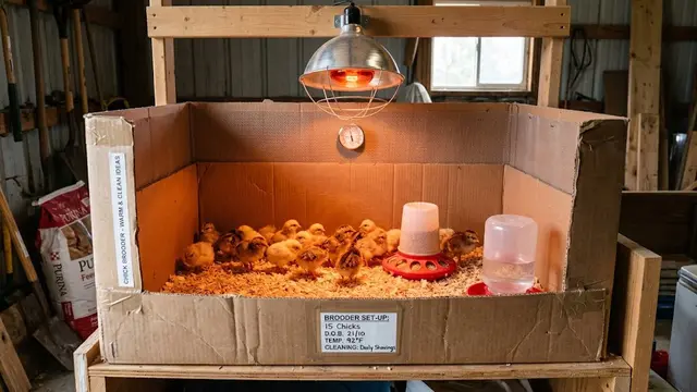 Ide Kandang Anak Ayam yang Hangat dan Mudah Dibersihkan/AI Generated