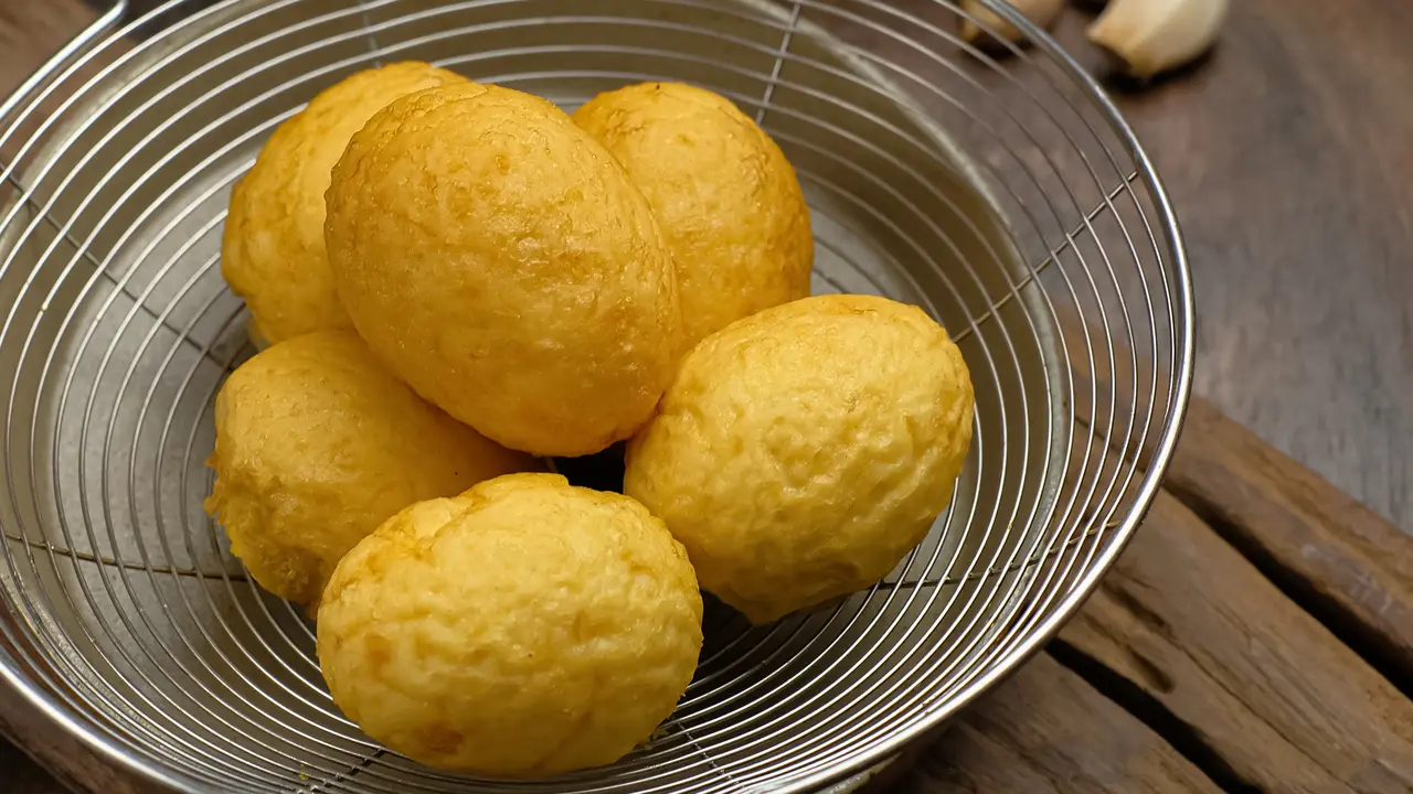 telur rebus goreng