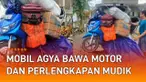 Aksi kocak dan kreatif dilakukan oleh seorang pria ini ketika hendak mudik membawa motor di dalam mobil.