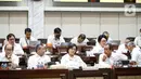 Suasana rapat kerja antara Menteri Keuangan Sri Mulyani Indrawati dengan Komisi XI DPR di Kompleks Parlemen, Senayan, Jakarta, Senin
(12/6/2023). (Liputan6.com/Faizal Fanani)