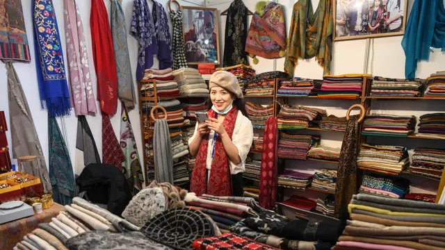 FOTO: Area Ekshibisi Sabuk dan Jalur Sutra di China-ASEAN Expo ke-17