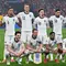 (Dari kiri ke kanan) Bek Inggris #02 Kyle Walker, kiper Inggris #01 Jordan Pickford, bek Inggris #05 Ezri Konsa, bek Inggris #12 Dan Burn, gelandang Inggris #17 Curtis Jones, gelandang Inggris #10 Jude Bellingham, dan penyerang Inggris #11 Marcus Rashford, (dari kiri ke kanan) gelandang Inggris #04 Declan Rice, penyerang Inggris #09 Harry Kane, bek Inggris #23 Myles Lewis-Skelly, dan gelandang Inggris #07 Phil Foden, berpose untuk foto bersama sebelum kick-off pertandingan kualifikasi Piala Dunia 2026 Grup K antara Inggris dan Albania, di stadion Wembley di London, Sabtu dini hari WIB (22-3-2025). (Glyn KIRK/AFP)
