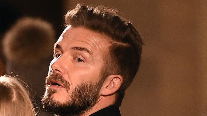 Mantan pemain Manchester United dan Real Madrid, David Beckham. (AFP/Jewel Samad)