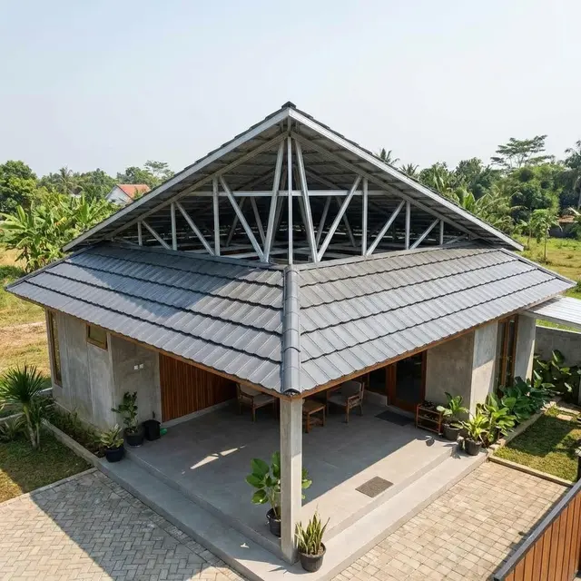 Atap Teras Rumah Baja Ringan Minimalis