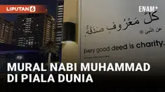 Mural Hadis Nabi Muhammad Hiasi Qatar Jelang Piala Dunia 2022
