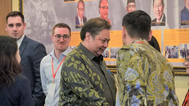 Pertemuan Delegasi EU-ASEAN Business Council (EU-ABC) dengan Menteri Koordinator Bidang Perekonomian Airlangga Hartarto pada Selasa (1/8/2023). (Dok Kemenko Perekonomian)