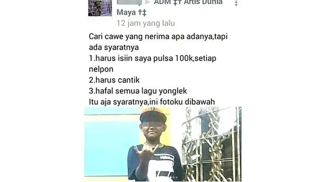 6 Status Facebook Bocah Cari Pacar Ini Bikin Geleng Kepala