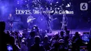 Penyanyi yang juga penulis lagu Hindia saat tampil pada hari kedua gelaran KapanLagi Buka Bareng BRI Festival 2025 di Plaza Parkir Timur Gelora Bung Karno, Senayan, Jakarta, Minggu (16/3/2025). (Liputan6.com/Angga Yuniar)