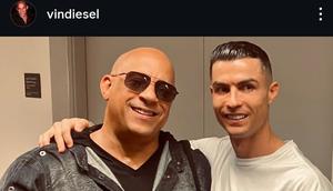 Unggahan Vin Diesel tentang Cristiano Ronaldo. (Instagram/ Vin Diesel)