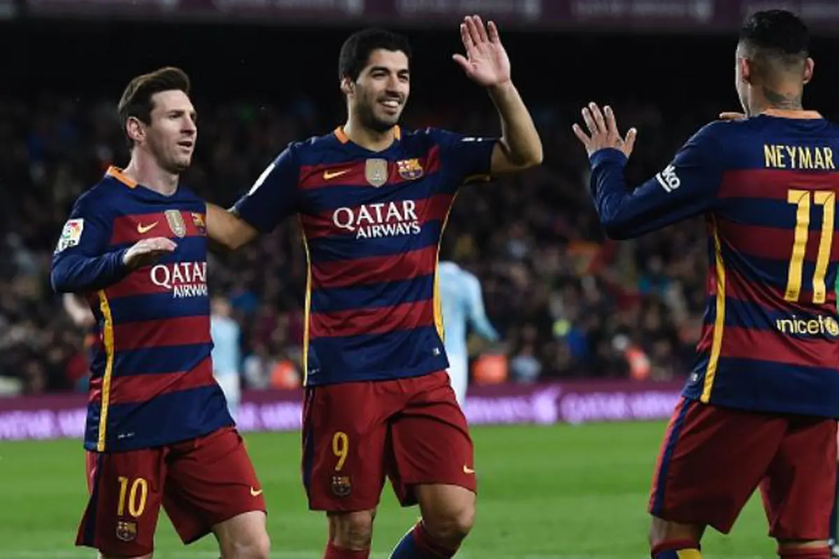 Trio bomber Barcelona, Lionel Messi, Luis Suarez, dan Neymar