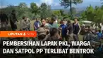 Bentrokan antara warga dan Satpol PP Kabupaten Bogor kembali terjadi di hari ketiga tahap pembersihan sisa bangunan lapak pedagang di kawasan wisata Puncak, Cisarua, Bogor, Jawa Barat. Akibatnya sejumlah warga dan Satpol PP mengalami luka-luka.