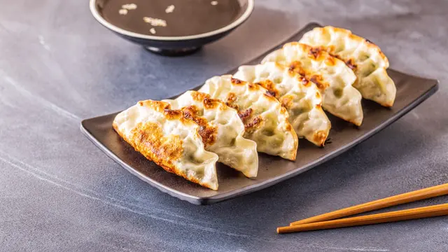 ilustrasi Resep aneka macam gyoza, makanan ala Jepang yang mudah dan praktis di buat/Tatiana Bralnina/shutterstock