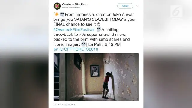 "Pengabdi Setan" meraih penghargaan tertinggi film horor internasional 2018  di Amerika Serikat