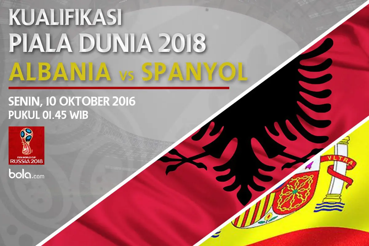 Kualifikasi Piala Dunia 2018_Albania vs Spanyol (Bola.com/Adreanus TItus)