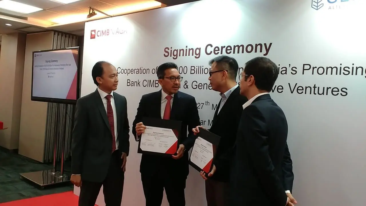 Signing Ceremony CIMB Niaga-Genesis Alternative Ventures.