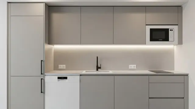 Desain Dapur Mini 2×2 Meter (Image by Gemini AI)