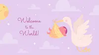 Ilustrasi ucapan kelahiran bayi. (Image by Freepik)