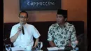 Gerakan Dekrit Rakyat Indonesia (GDRI) menyoroti kebijakan Jokowi terkait penunjukkan Kapolri dalam diskusi bertajuk 'Pak Jokowi, Rakyat Bersamamu Jika..' , Jakarta, Sabtu (17/1/2015). (Liputan6.com/Faisal R Syam)