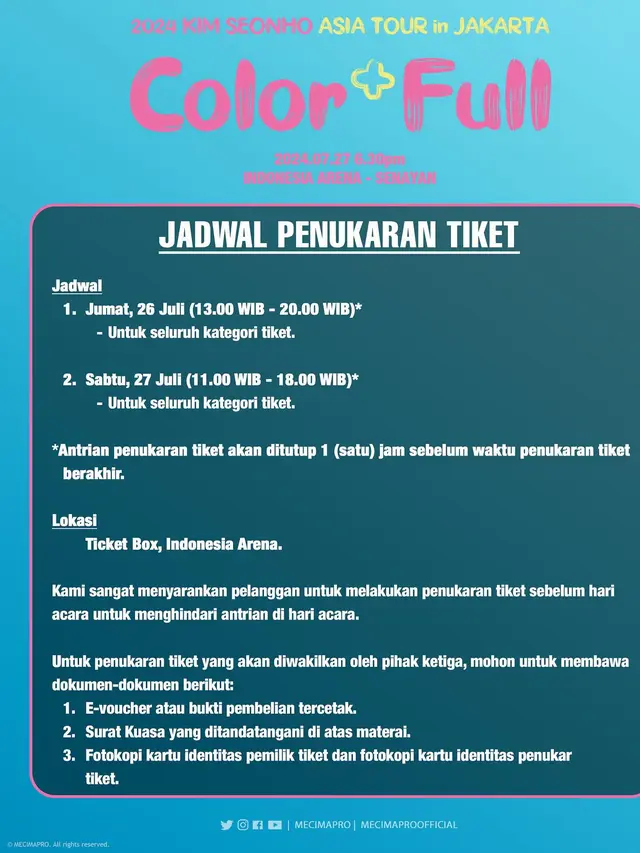 Jadwal penukaran tiket fan meeting Kim Seon Ho