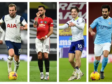 Kumpulan foto-foto 5 pemain yang mempunyai kinerja menajubkan dalam ajang Premier League 2020-2021. (Foto: AFP)