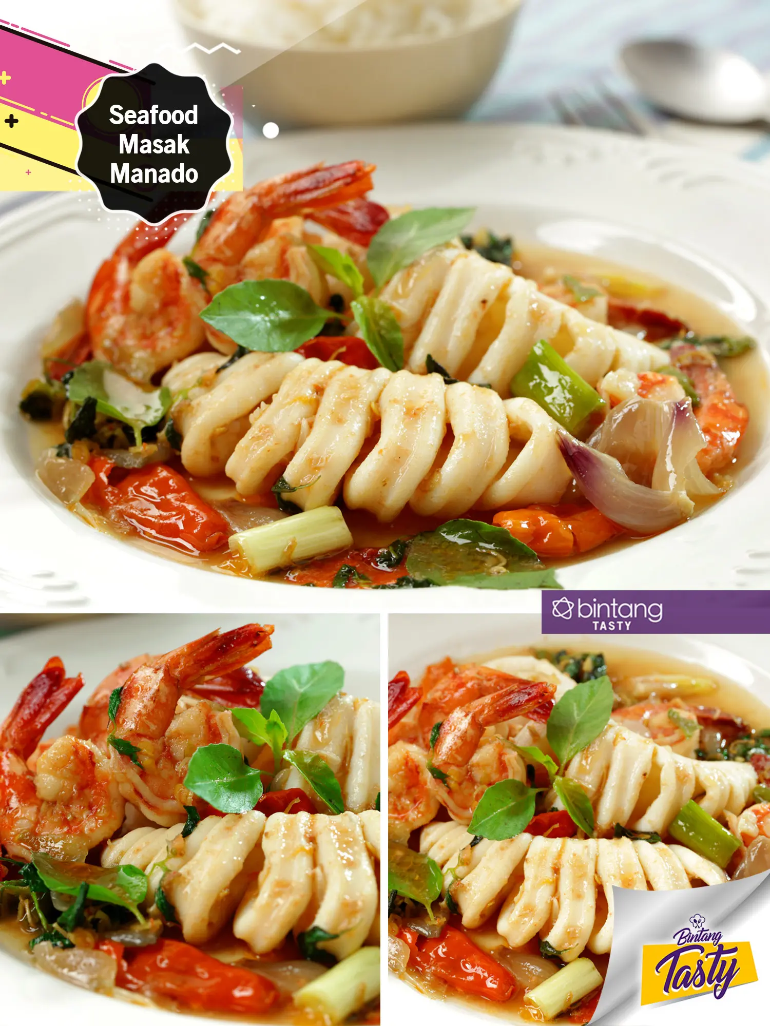 Seafood Masak Manado. (Foto: Bintang.com/Daniel Kampua, Digital Imaging: Nurman Abdul hakim, Chef: Arum Sari)