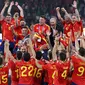 Spanyol merayakan keberhasilan juara Euro 2024 (AFP)