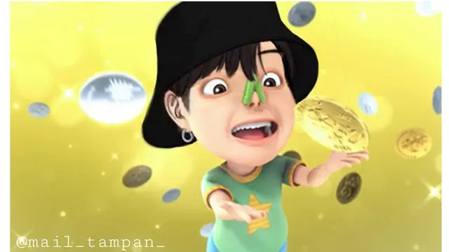 7 Editan Foto Mail 'Upin & Ipin' Ala Oppa Korea Selatan Ini Bikin Senyum Geli