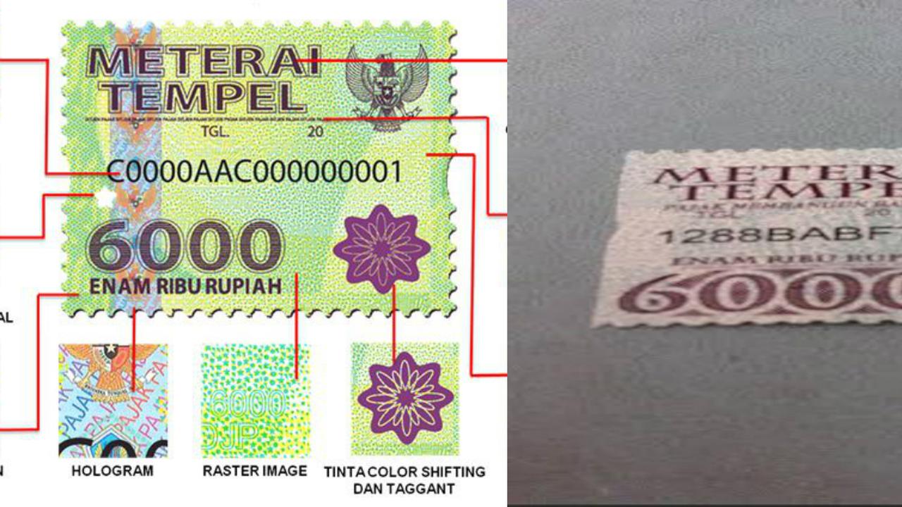 Perbedaan Desain Meterai