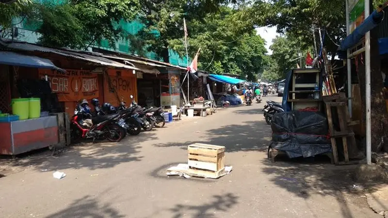 Lokasi kecelakaan kerja di proyek rusun Pasar Rumput 2018. (Merdeka.com/Ahda Bayhaqi)