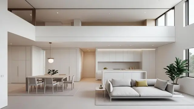 Desain Rumah Lantai 2 Minimalis dengan Konsep Open Plan