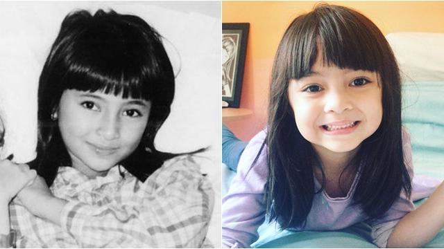 Potret Beda Gaya Sienna dan Foto Lawas Marshanda. (Sumber: Instagram/marshanda99)