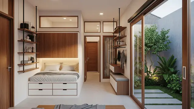 Inspirasi Model Rumah Kecil Tapi Terasa Luas di Lahan Sempit Perkotaan/ Ilustrasi AI