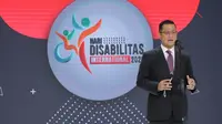 Menteri Sosial Juliari P. Batubara saat acara Peringatan Hari Disabilitas Internasional 2020.