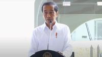 Presiden Joko Widodo (Jokowi) saat memberikan sambutan 'Peluncuran dan Penyuntikan Perdana Vaksin IndoVac' di Kantor Pusat Bio Farma, Bandung, Jawa Barat pada Kamis, 13 Oktober 2022. (Dok Humas Sekretariat Kabinet RI/Jay)