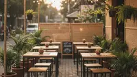 8 Desain Warung Makan Outdoor Lahan Sempit, Inspirasi Memaksimalkan Ruang Terbatas