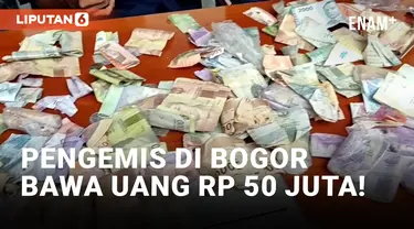 Viral! Pengemis di Bogor Bawa Uang Rp 50 Juta di Kantong Celana