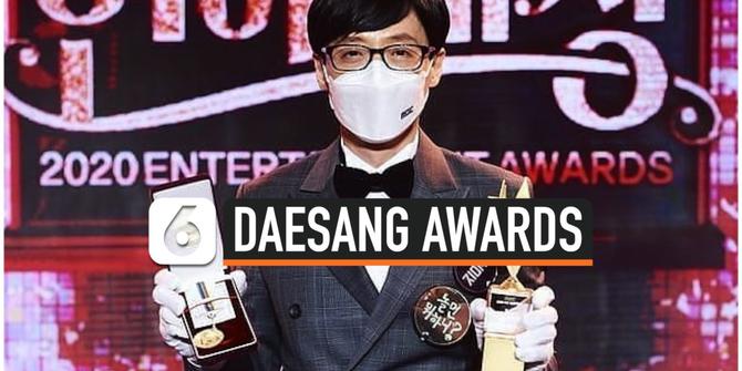 VIDEO: Yoo Jae Seok Menang Penghargaan Daesang dari MBC Entertainment Awards 2020