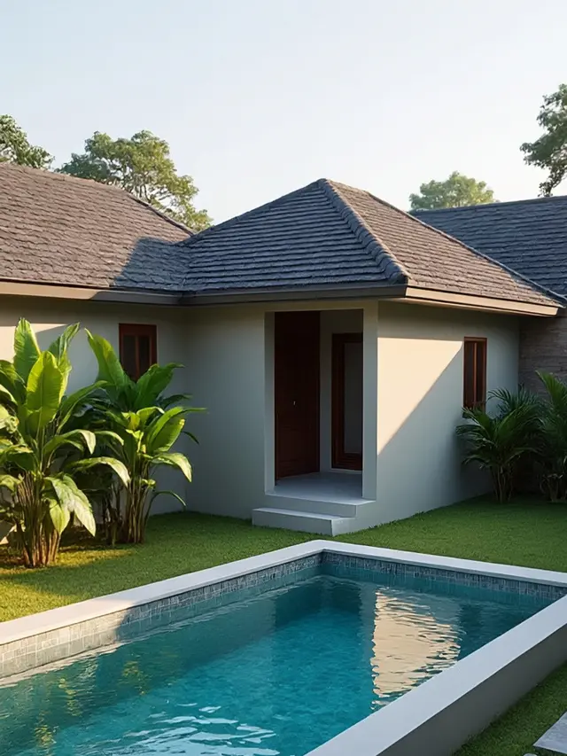 6 Model Rumah Tipe 36 dengan Kolam Renang Mini, Hunian Modern dan Fungsional