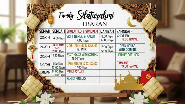 6 Cara Menyusun Jadwal Silaturahmi agar Efisien, Momen Lebaran Lebih Terencana