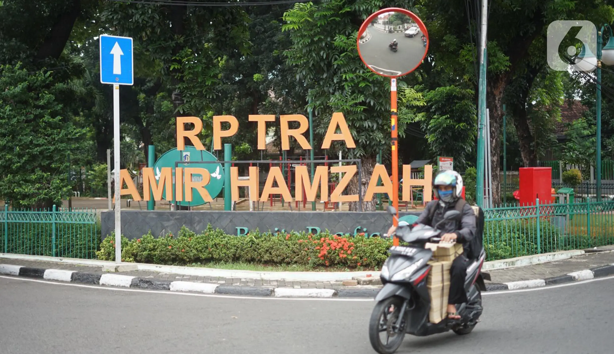 FOTO: Biasa Ramai Pengunjung, Begini Suasana RPTRA Amir Hamzah yang ...