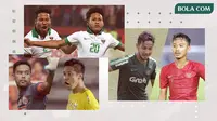 Bagas Kaffa-Bagus Kahfi, Andritany-Indra Kahfi, Gian Zola-Beckham Putra. (Bola.com/Dody Iryawan)