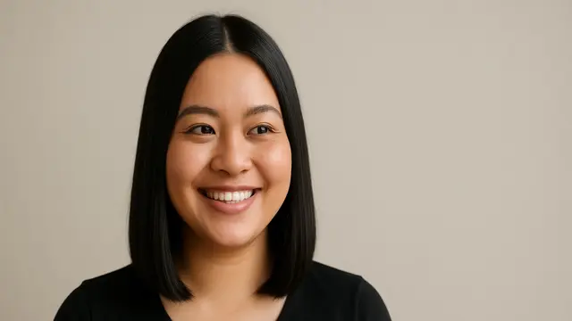 Model Potongan Rambut Long Bob untuk Wajah Bulat/via AI