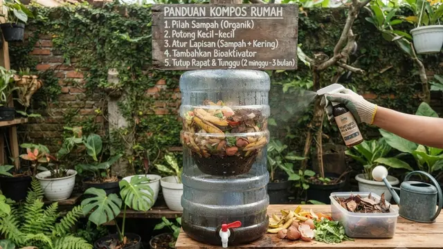 Ide Komposter dari Galon Bekas