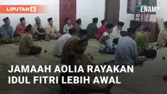 Momen unik terjadi di Panggang, Gunung Kidul. Jemaah Aolia memulai takbiran pada Kamis (4/4/2024) malam