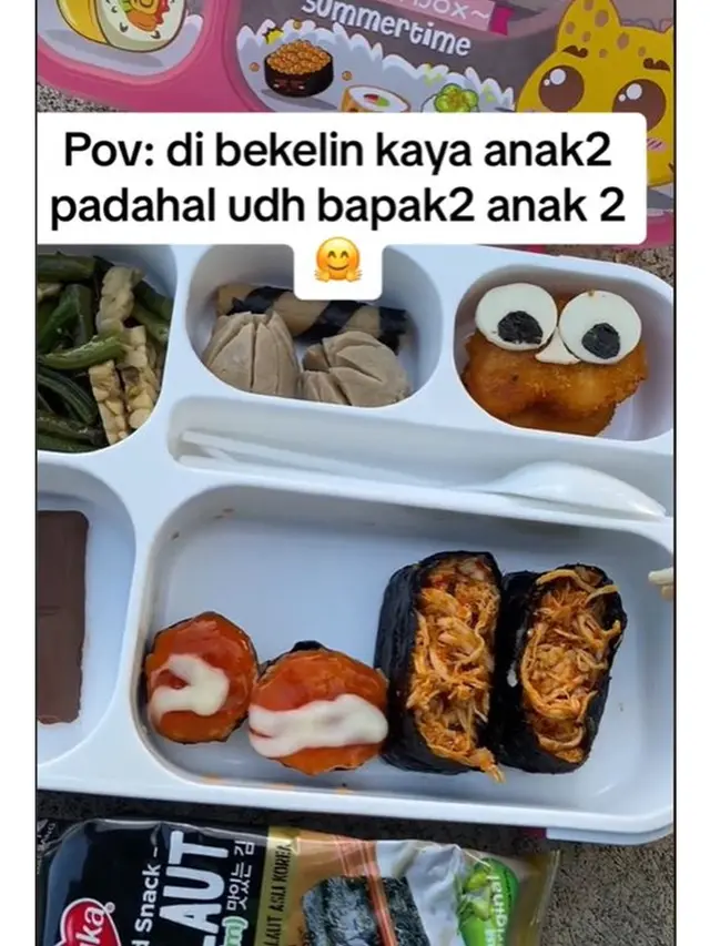 Viral Driver Ojol Bawa Makan dari Rumah Bak Bekal Anak TK, 6 Potretnya Unik